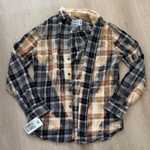 Franklin Flannels size medium upcycled bleached flannel from Tennessee